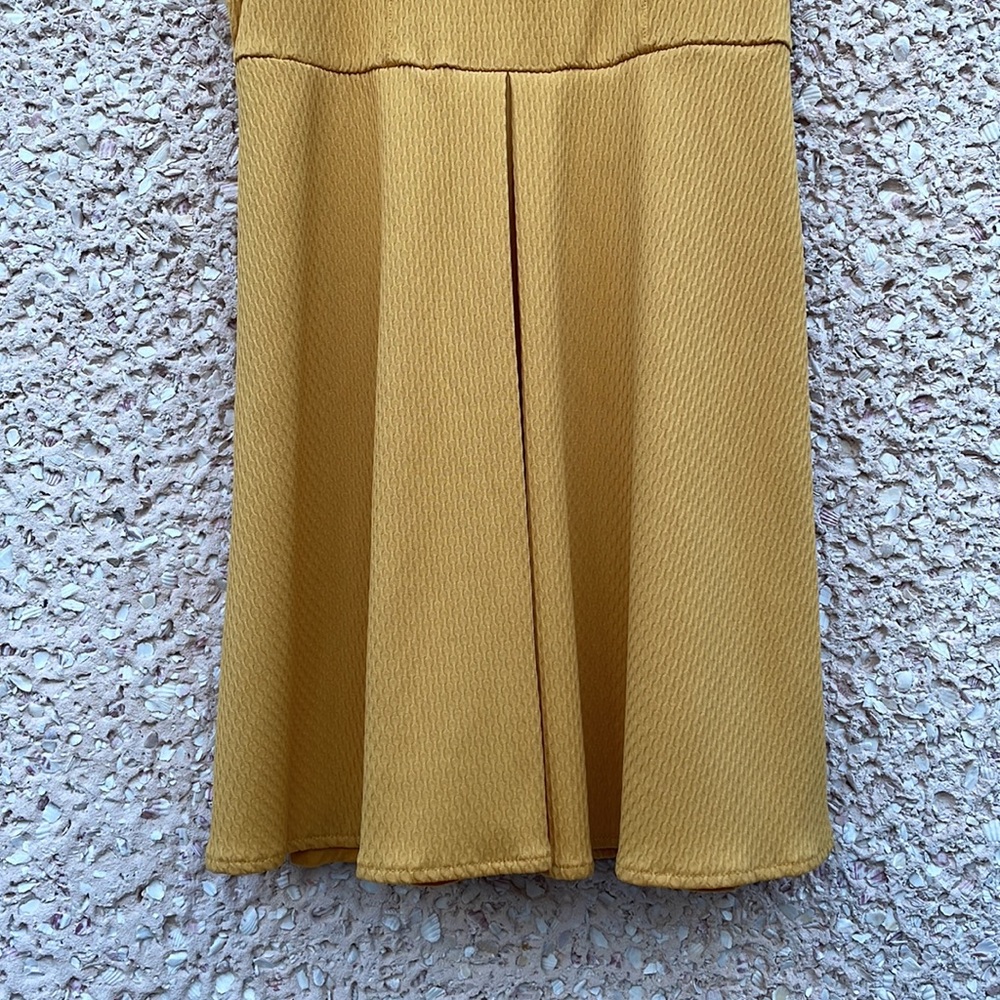 ❣️HOST PICK❣️ Free People Babydoll Collar Dress in Mustard - Picture 5 of 7